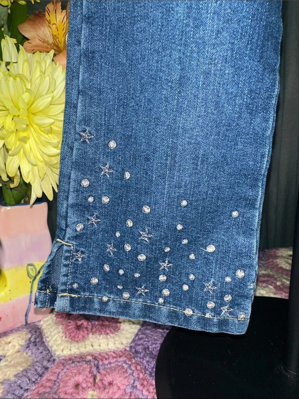 🎉Old Navy Blue Girls' Embellished Jeans. C330